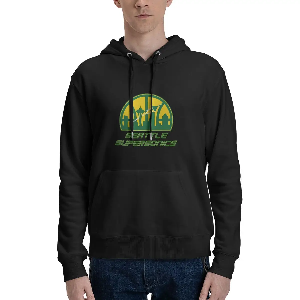 

Seattle Supersonics Casual Hoodies Pullovers Cotton Sweatshirts Men Women Tops