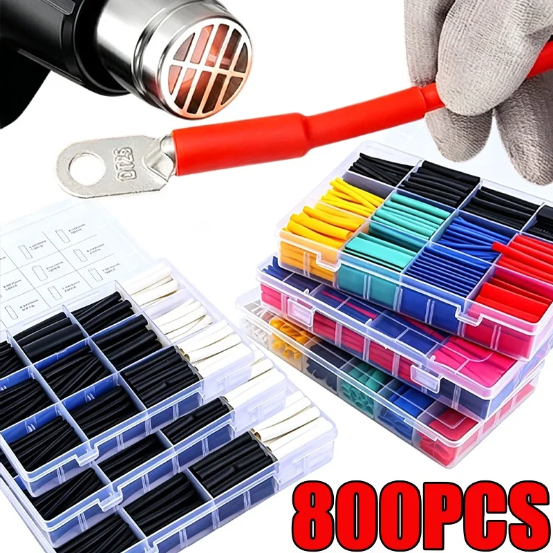 Heat Shrink Tube Kit Thermoresistant Wrap Tube Electrical Heat Shrink Wrapping Electric Wire Cables Insulation Sleeved Protector
