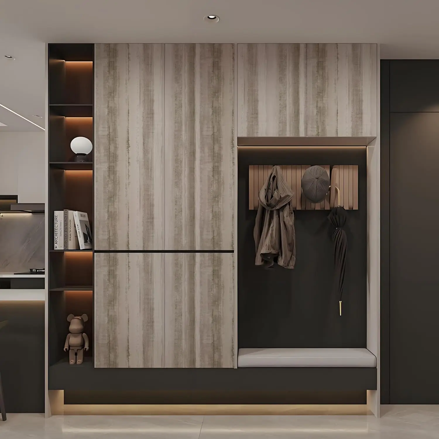 Wood Grain Peel and Stick Wallpaper Wood Panels Self Adhesive Wallpaper Removable Waterproof Contact Paper for Countertop Drawer