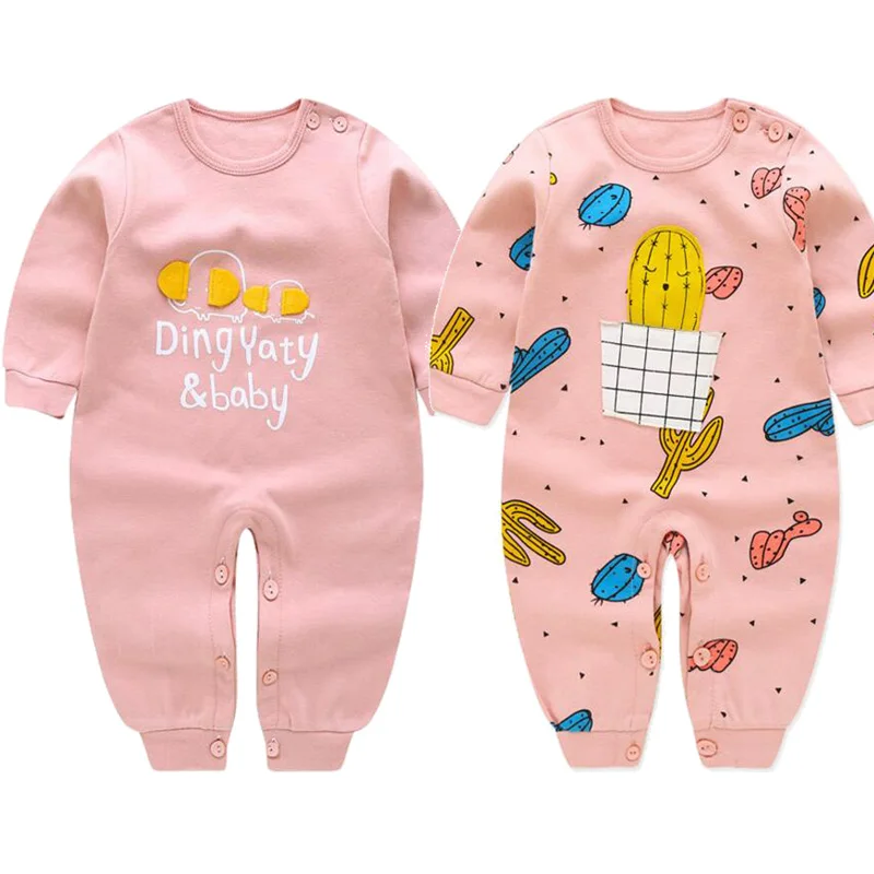 New Newborn Jumpsuits Baby Clothing Boy Girl Romper Clothes Long Sleeve Infant Rompers