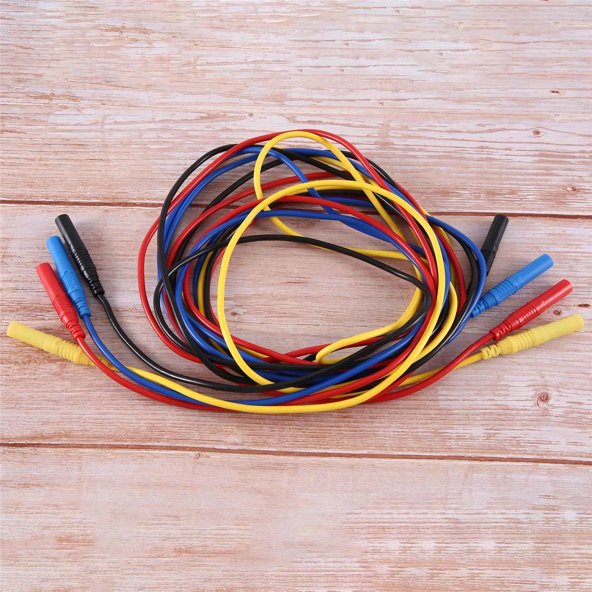 Flexível Silicone Teste Leads, reta Plug em ambas as pontas, 4mm Comprimento, alta qualidade, TL320, 13AWG, 2.0m