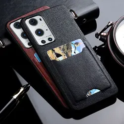 Case for Oneplus 9 Pro 9R 9RT funda Luxury Pu Leather Card Holder Phone cover for Oneplus 9 pro Card Pocket Card Case