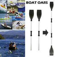 1 Pair Kayak Paddles Heavy Duty Aluminium Alloy Kayak Oars Adjustable Length Detachable Portable Paddles for Inflatable Kayaks