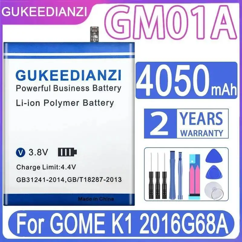 

Аккумулятор мобильного телефона для Gome K1 2016G68A GM01A, долговечная работа, 4050 мАч