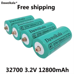 Daweikala-batería recargable Lifepo4, 32700, 12800mAh, 3,2 V, potencia de fosfato de hierro y litio profesional con tornillo