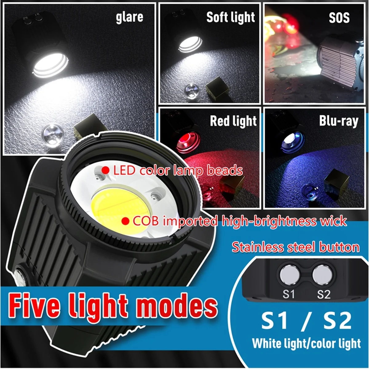 !トップセール SL-19 防水 60 メートルミニカメラ LED ライト一眼レフデジタルカメラダイビングフィルランプ写真撮影ライト