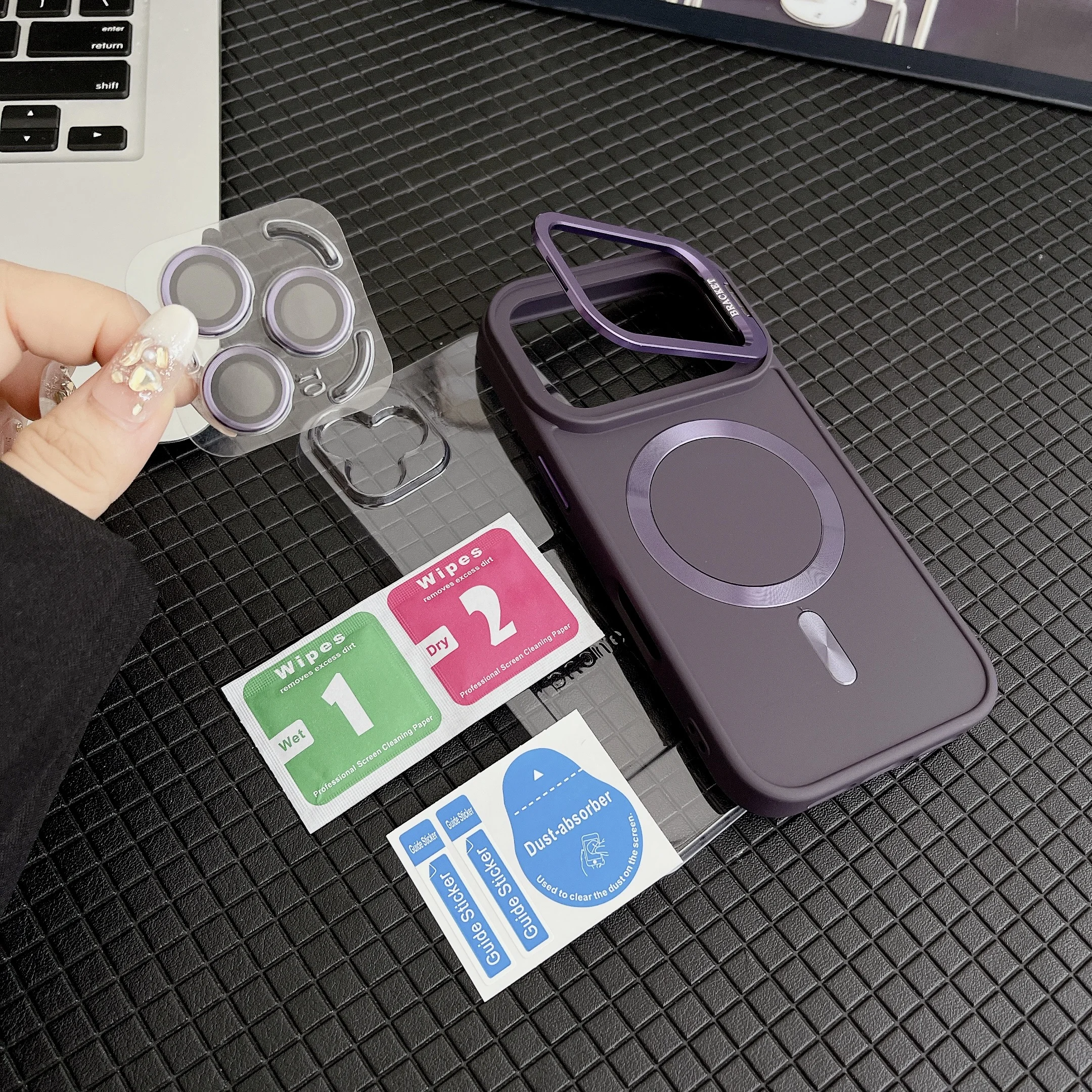 

Liquid Silicone For Magsafe Case For iPhone 16 17 Pro Max Camera Lens Stand For iPhone 15 14 13 12 11 Bumper Skin Smooth Cover