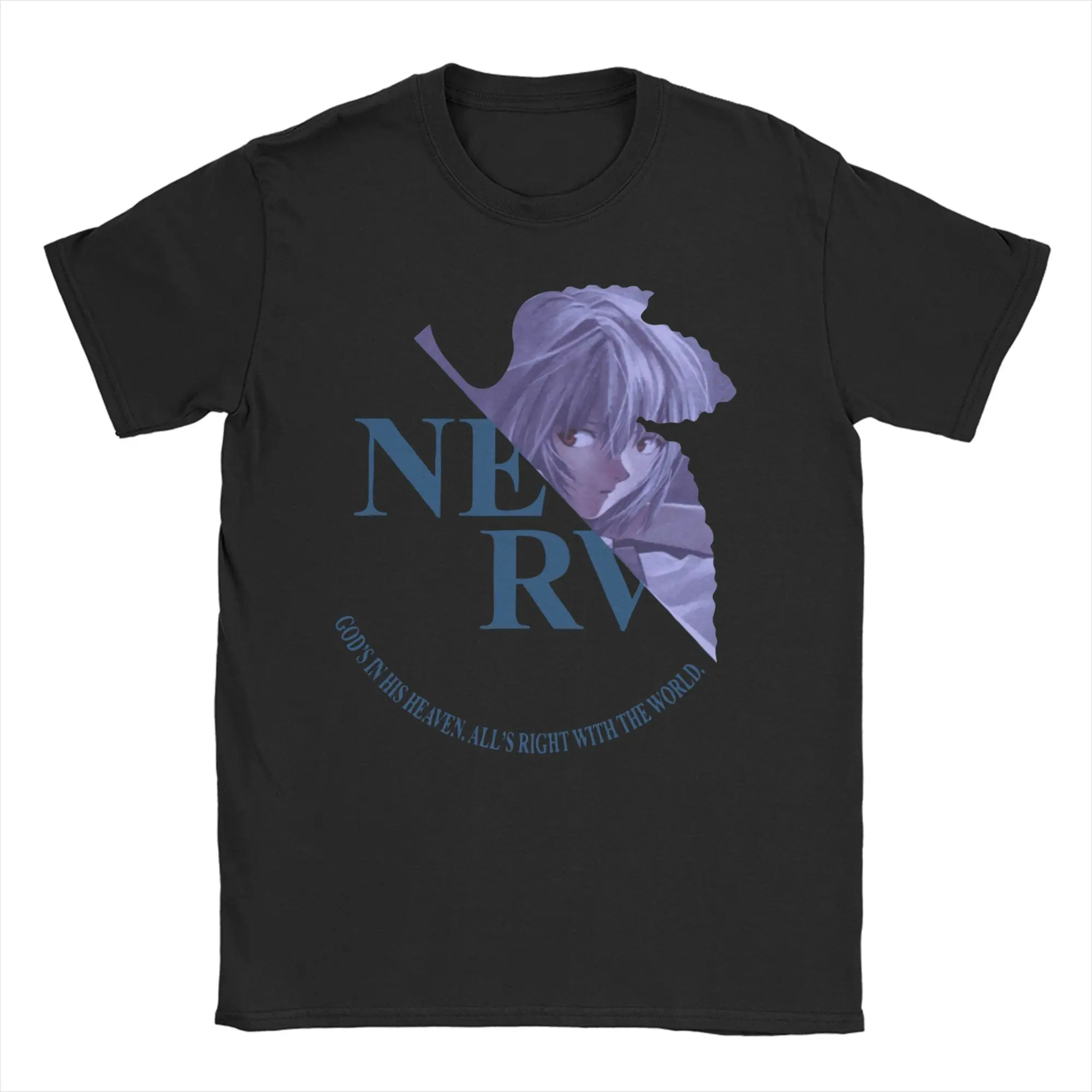 Men Women's T-Shirt EVA Neon Genesis Rei NERV Fashion Cotton Tees Short Sleeve  T Shirt Crew Neck Clothes New Arrival
