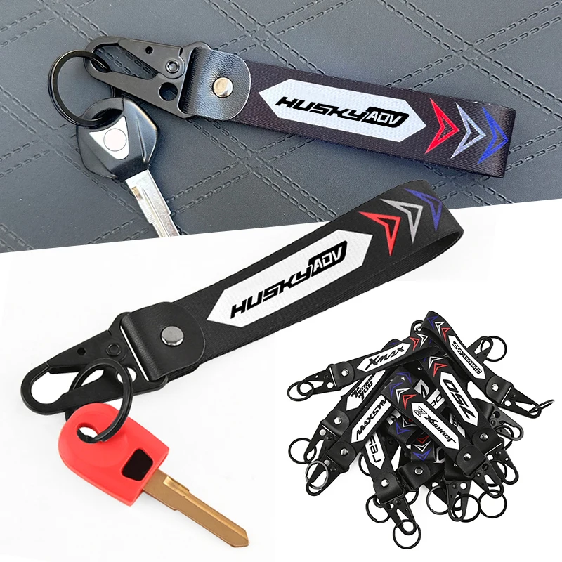 For SYM HUSKYADV150 HUSKY ADV150 ADV 150 High Quality Motorcycle CNC Accessories Embroidery Keychain Keyring Key Chain Ring