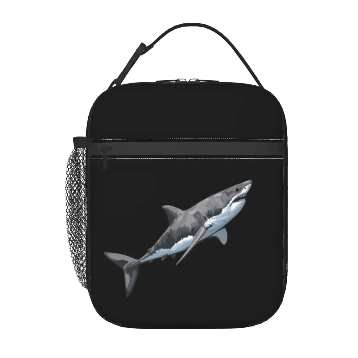 Great White Shark Insulated Lunch Bag for Women Children Leakproof Food Boxes Thermal Lunch Box Tote