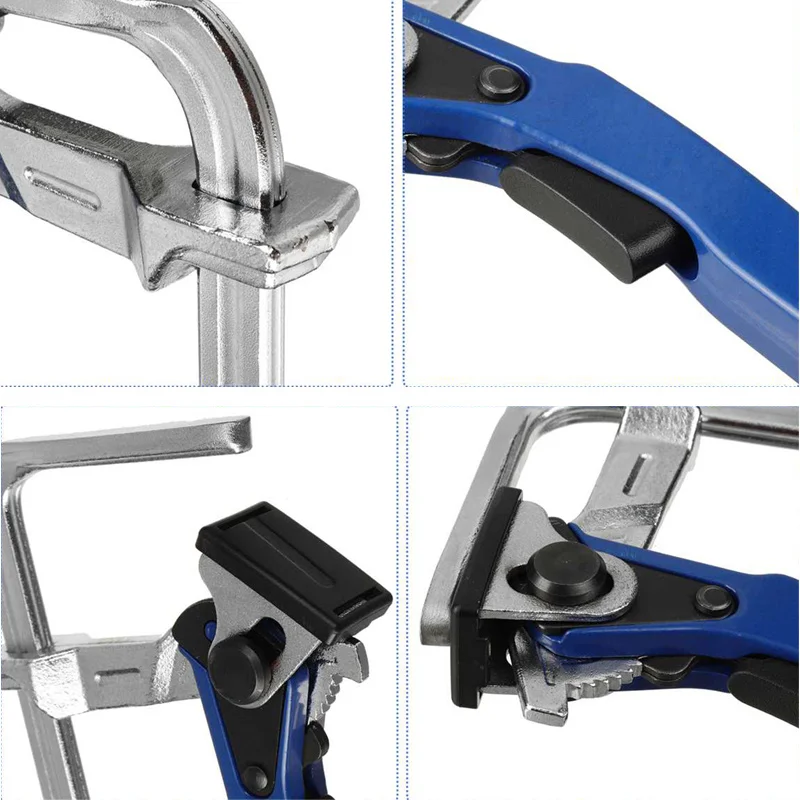 Quick Guide Rail Clamp Carpenter F Clamp Quick Clamping For MFT And Guide Rail System Hand Tool Adjustable Quick Clamping