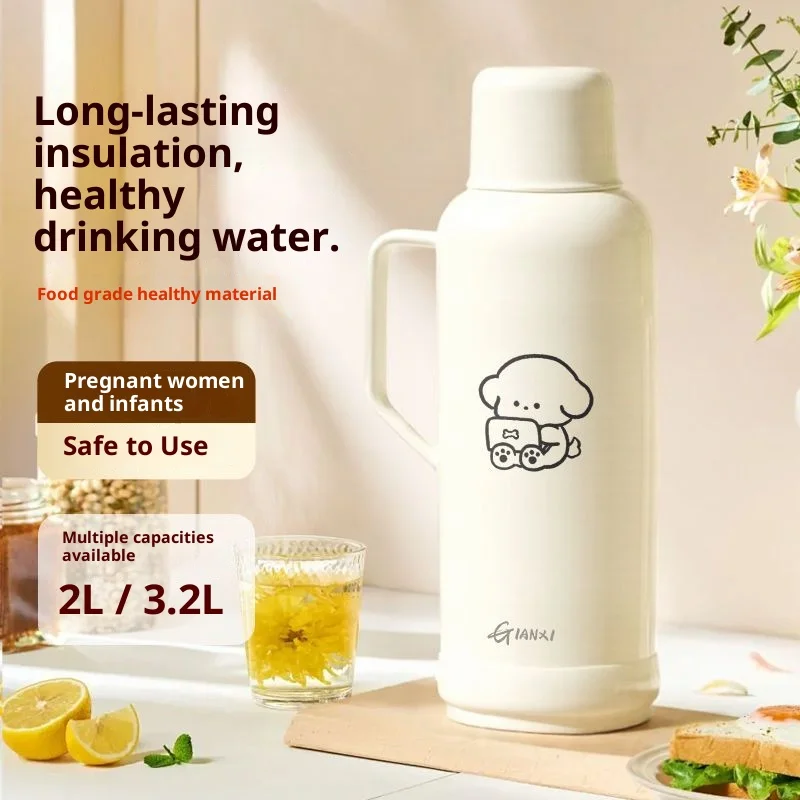 

Gianxi бутылка для горячей воды, теплый горшок, общежитие, большая емкость, теплая бутылка, открытая бутылка для воды, домашняя изолированная бутылка для воды Ins