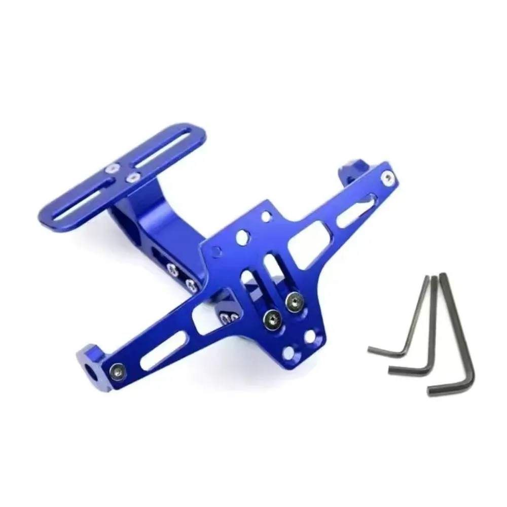 

Universal Motorcycle License Number Plate Adjustable CNC License Plate Bracket Rear Mount Aluminium Alloy
