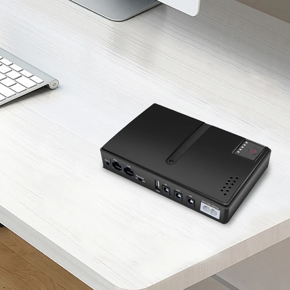 

DC1018L Mini Portable UPS Backup Power Adapters 5V 9V 12V Uninterruptible Power Supply Power Supply for WiFi Router Camera