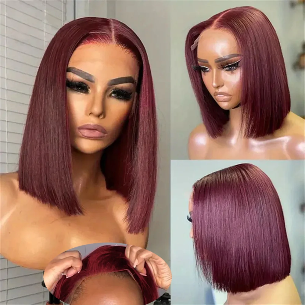 Wear Go Glueless Wig Human Hair PreBleached Knots Ready To Wear Straight Preplucked Wigs For Women Precut 6x4 HD Lace Front Wig