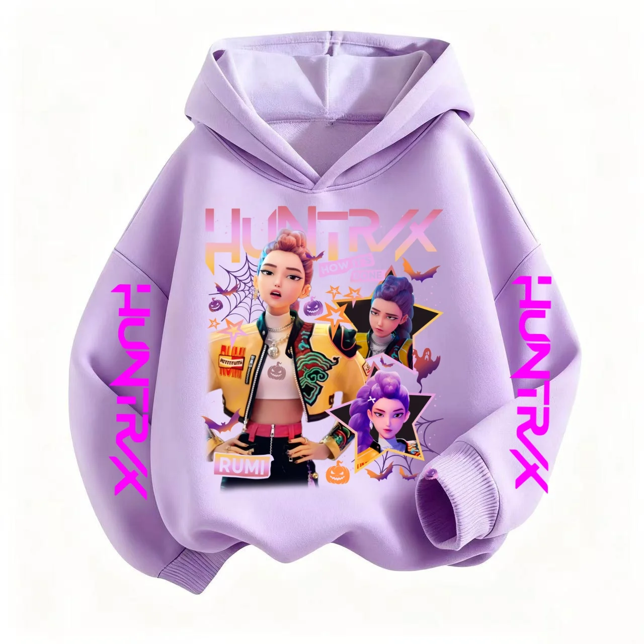 

Толстовка K-pop Devil Hunter для мальчиков и девочек, куртка с длинными рукавами, детская толстовка с принтом на Хэллоуин, модная толстовка, детский топ