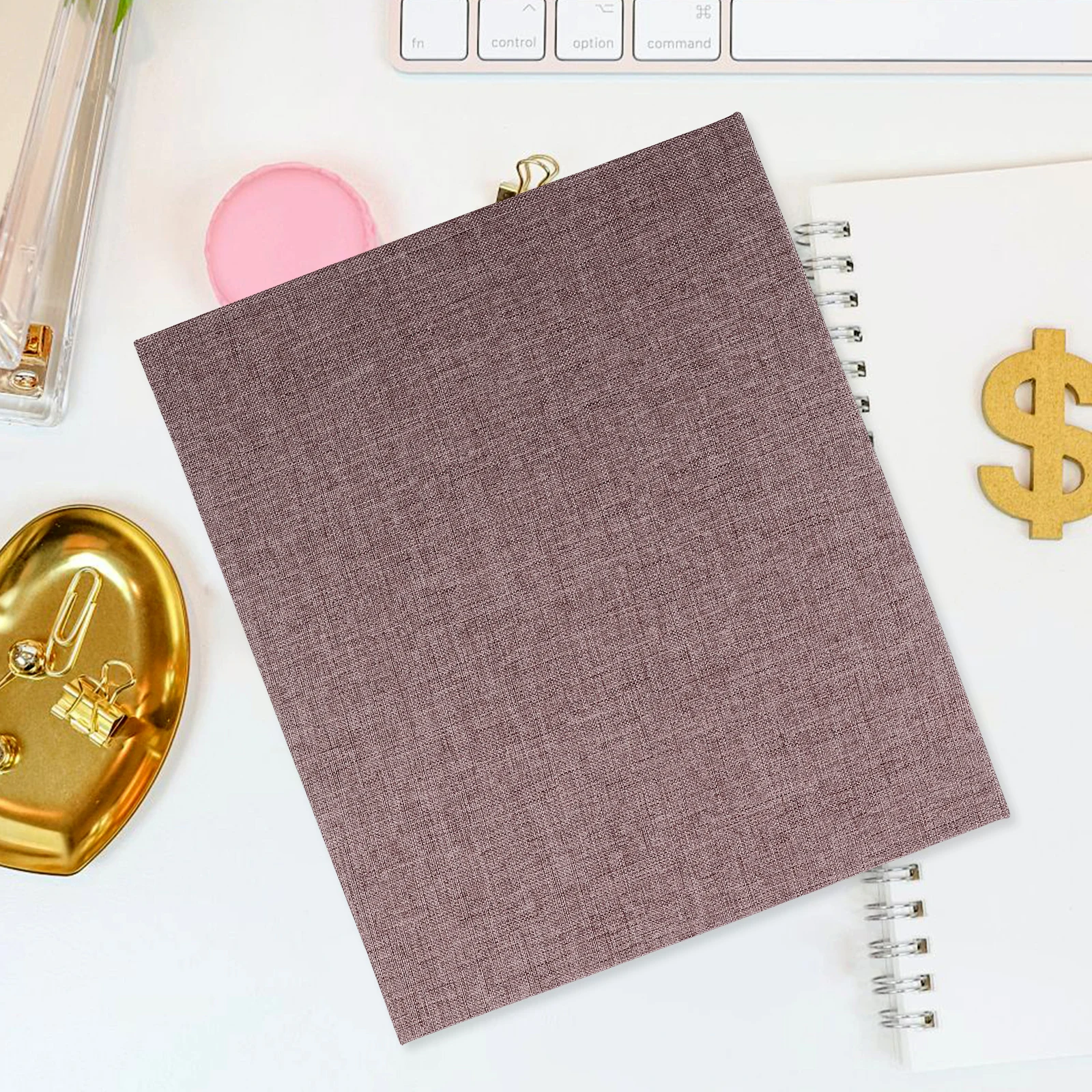 

A5 3 Ring Binder Cover Loose Leaf Notebook Metal Ring Mini Dividers Deep Gray Perfect for Diary Journal Planner Study Notes File