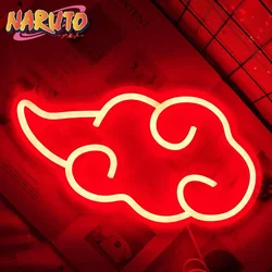 Naruto LED Night Light Anime USB Wall Light Room Art Decor Home Bedroom Creative Gaming Room Decoration Red Cloud Akatsuki Gifts