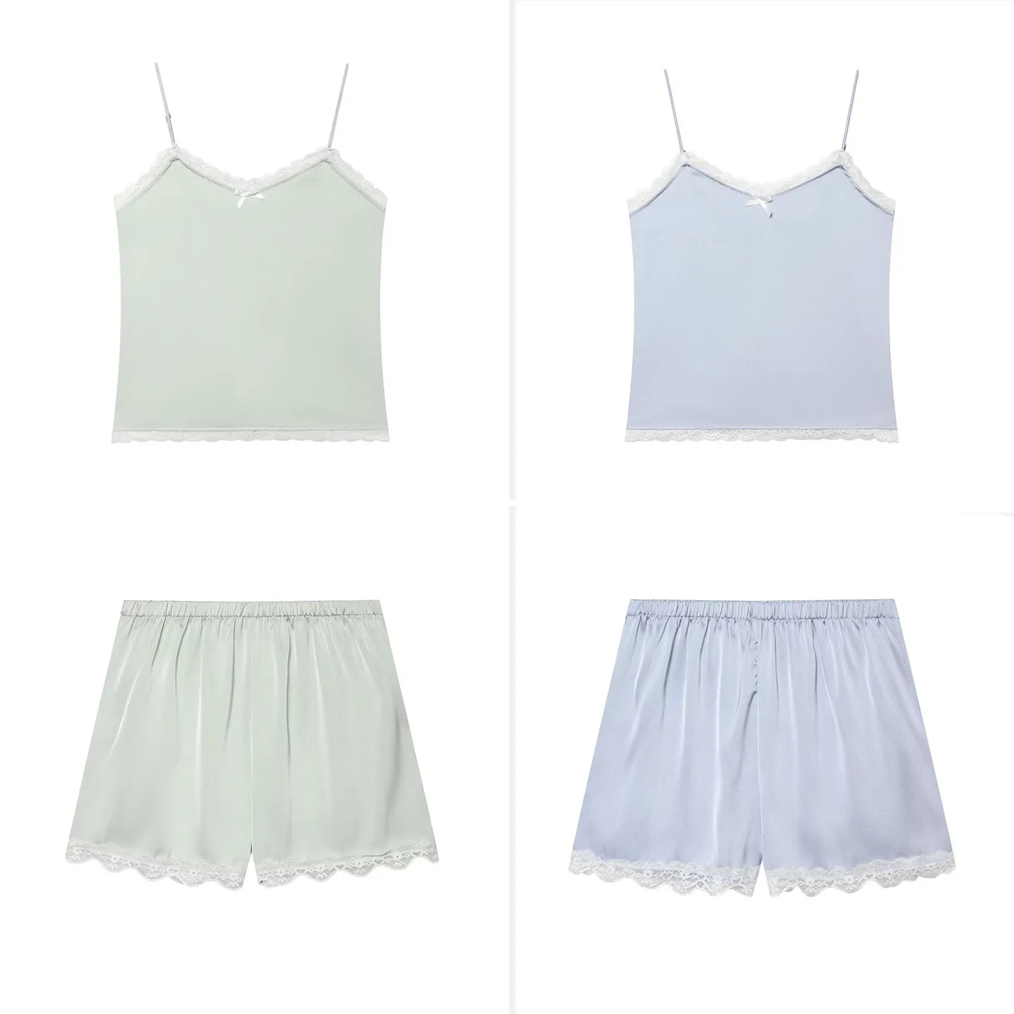 

Fashionable Lace Sleeveless Belted Top Shorts Set Women's Summer Outfit High Waist Short Pants Two-Piece Suit ZADATA Brand