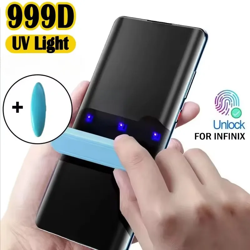 

3D Curved High Quality Full Glue UV Tempered Glass For Infinix Note 50 40 Pro 5G Screen Protector For Note 40 40S pro Plus 5G