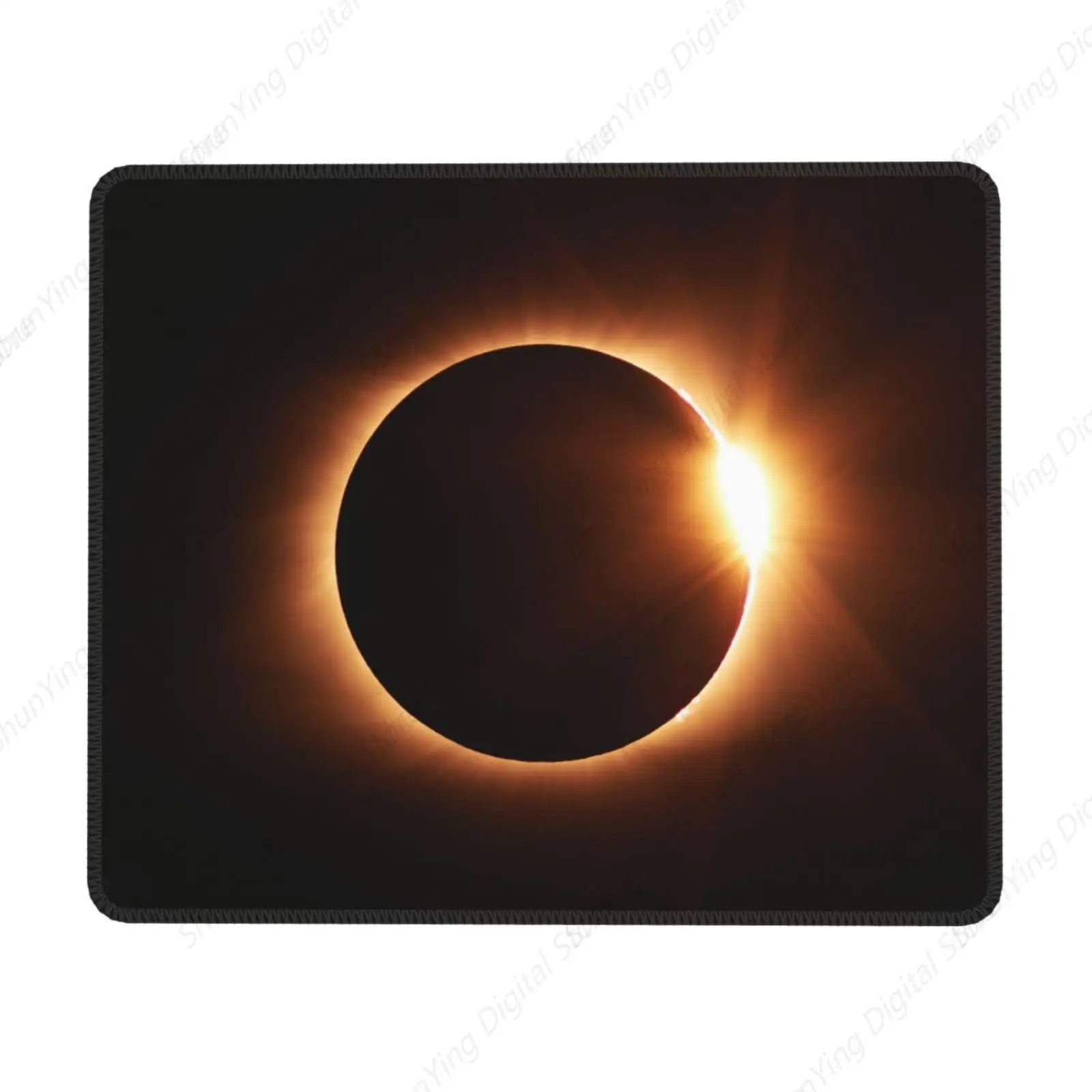 Space Eclipse Anti Slip Rubber Base Gaming Mouse Pad Suitable For Office Mouse Pads On Male And Female Laptops 18*22cm