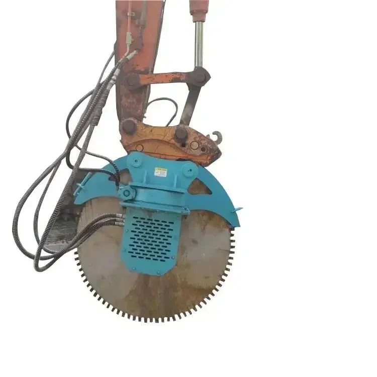 Excavator Rock Saw for cutting concrete and stones