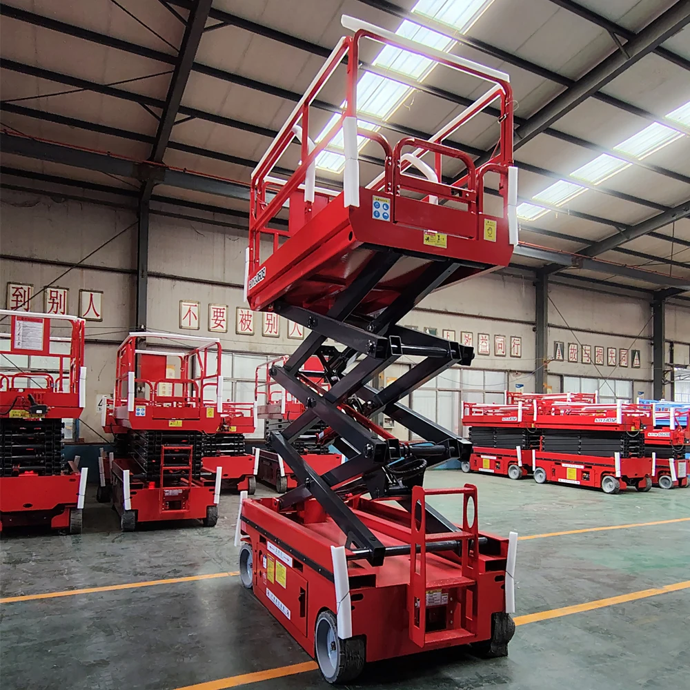 New 6m Electric Scissor Lift Self-Propelled Steel Capacity Electric Folding Scissor Lift With A Load Capacity For 500kg