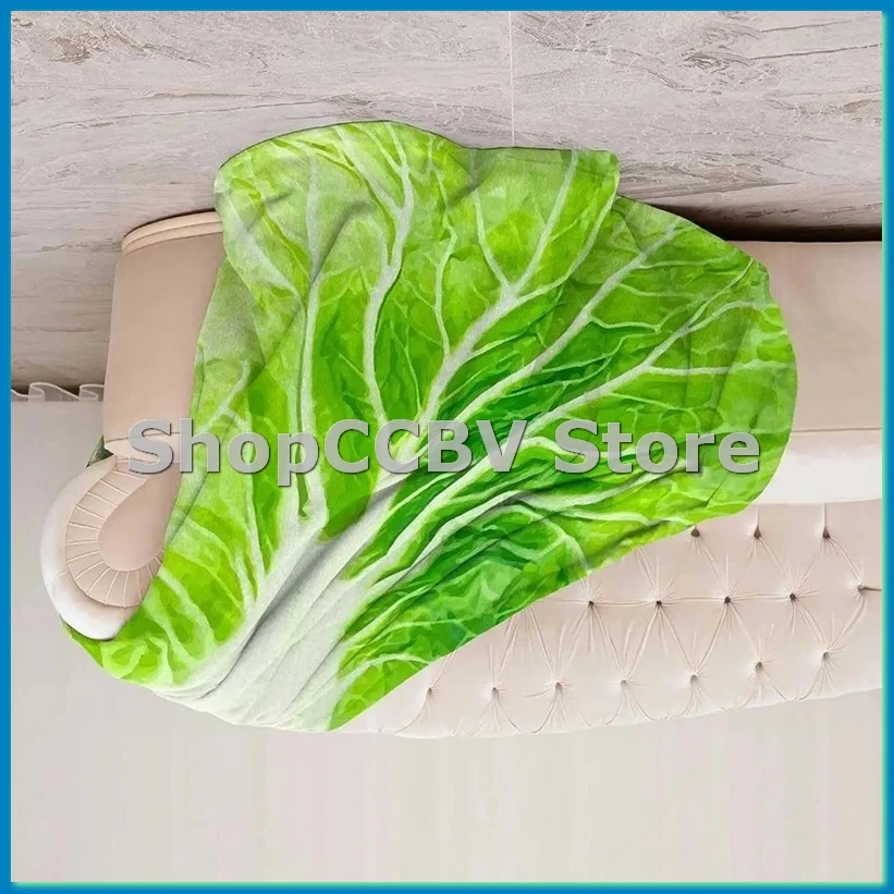 

Soft Cabbage Blanket Funny Novelty Blanket 150x150cm-A50M