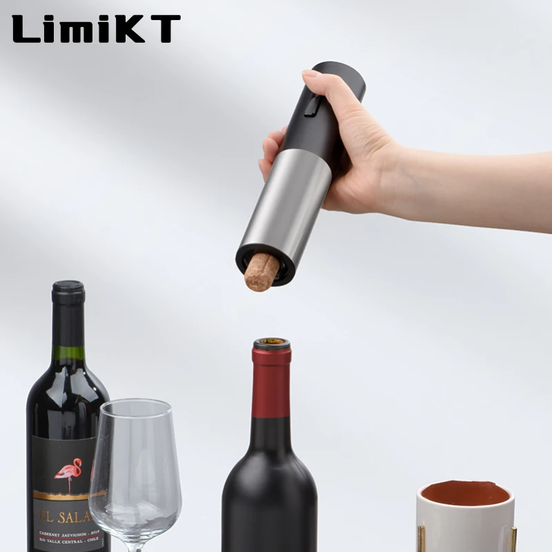 Imagem -03 - Limikt Wine Red Wine Electric Bottle Opener Tipoc Recarregável Simples e Fácil de Usar Abridor de Garrafa de Vinho