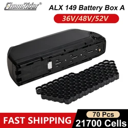ChamRider ALX149 A Ebike Battery Box 48V Downtube Case For 21700 Cells 36V 10S7P 13S5P 14S5P