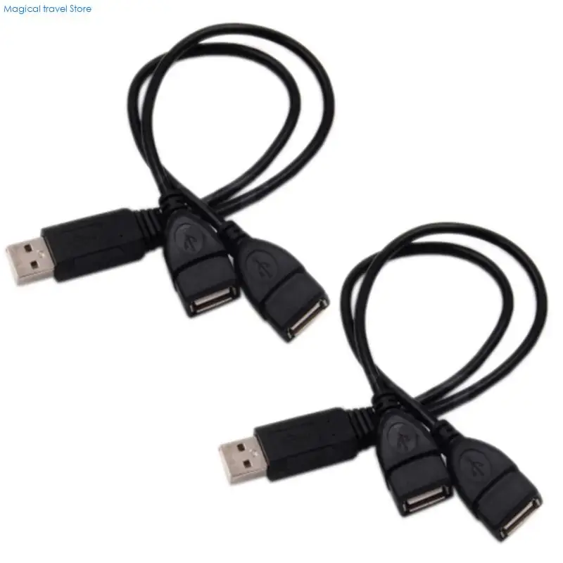 N2UB USB 2.0 Мужчина до двух USB женских кабельных USB Hubs Data & Grabing Power Splitter