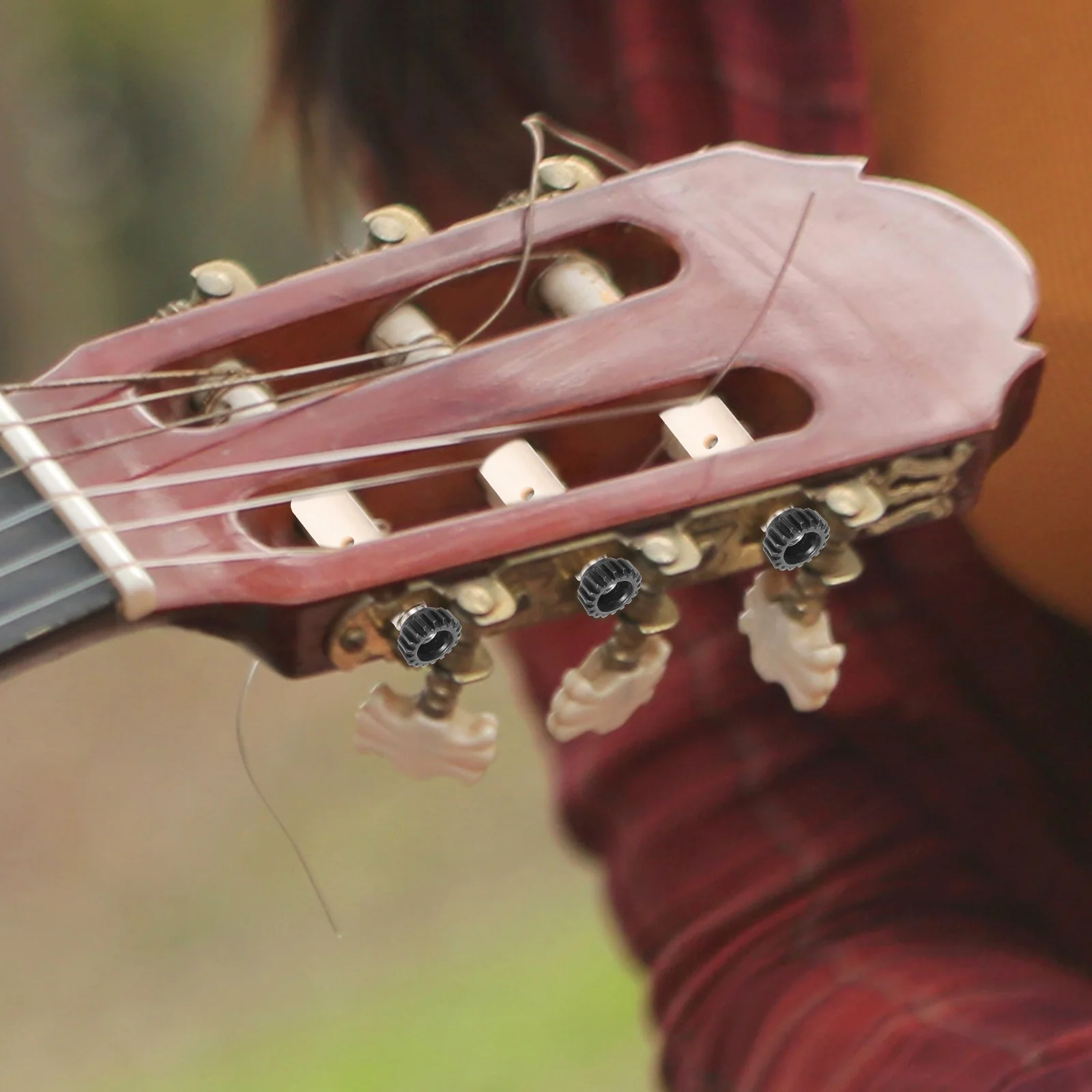 

1Set Guitar Head Tuner Gears Premium Quality Iron ABS Construction Strong Wear Resistance Ideal for Guitar Repair and Tuning