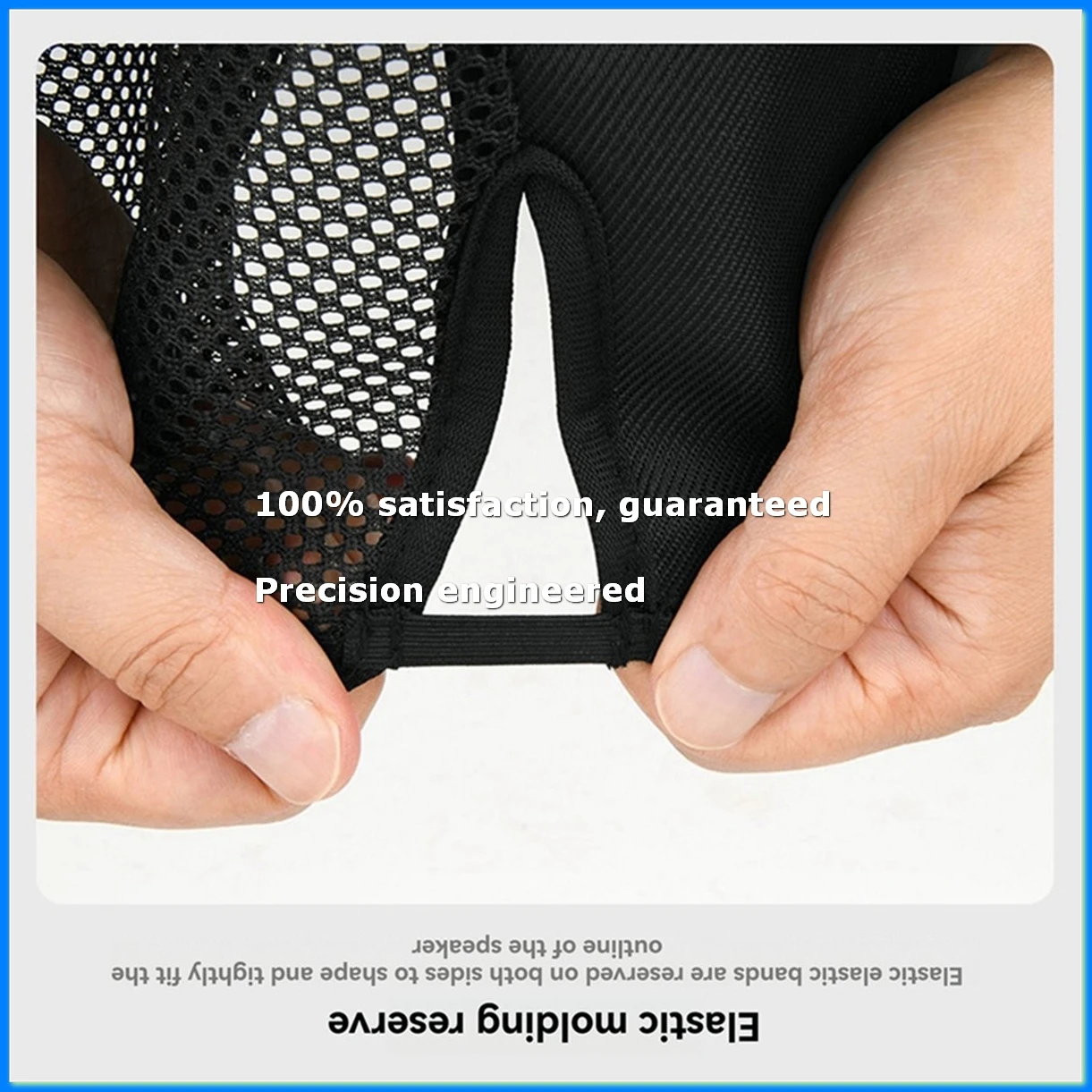 For + Portable BT Speaker Cover Dustproof Mesh Cover Protective Case with Handle Flap Protective Dust Case-A09I