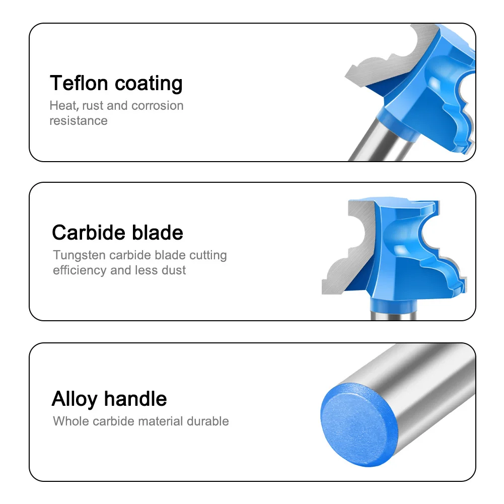 12mm 1/2in Shank Concave Radius Milling Cutters Convex Column Line Knife Molding Router Bit Tenon Cutter for Woodworking