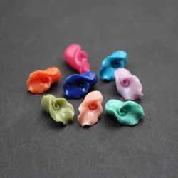 20Pcs 7mm*14mm  Artificial Coral beads Carved Calla flower Shape Loose beads 11Colors for Earring Bracelet Necklace DIY making