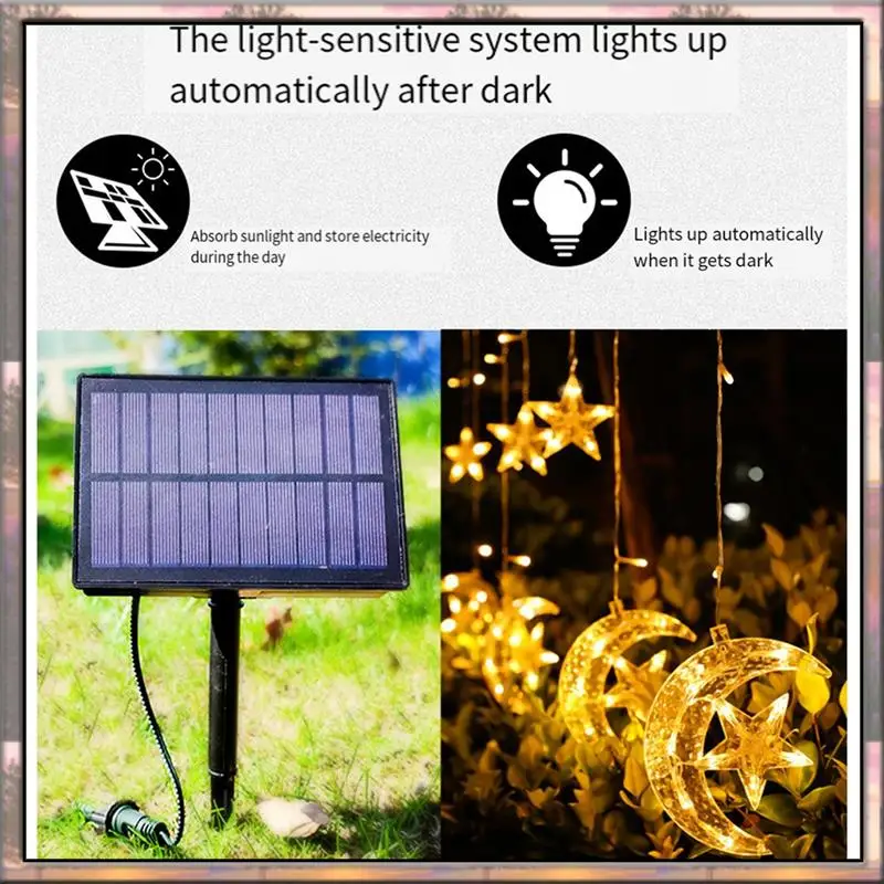 BAAZ HOT Solar Led Icicle String Lights 3.5M 3V USB Warm Light Waterproof Outdoor Decoration For Bedroom Garden Wedding Party
