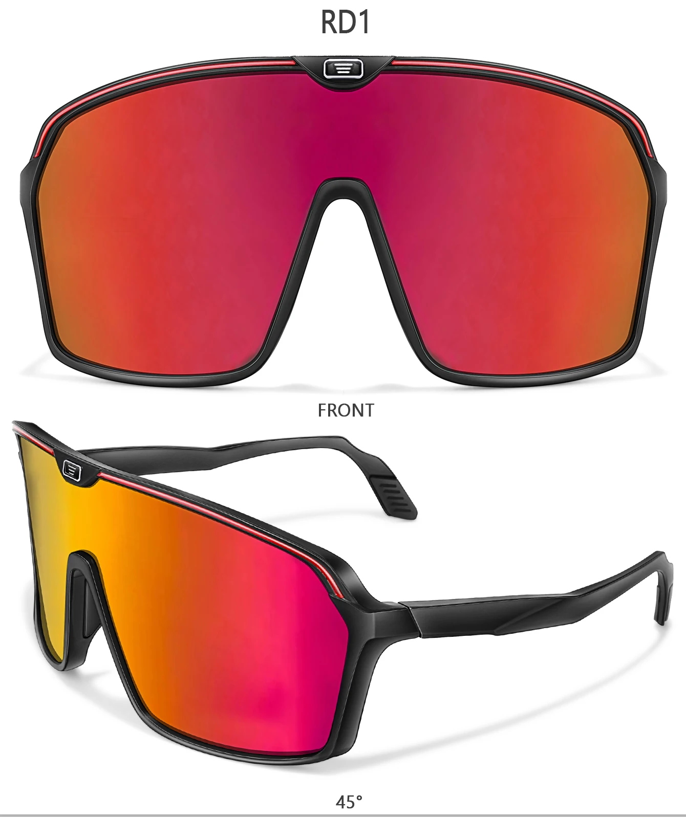 UV400-Angel-Sonnenbrille mit großem Rahmen, winddicht, Outdoor-Sport-Sonnenbrille für Männer und Frauen, Radfahren, Camping, Wandern, Fahren – Detail 7