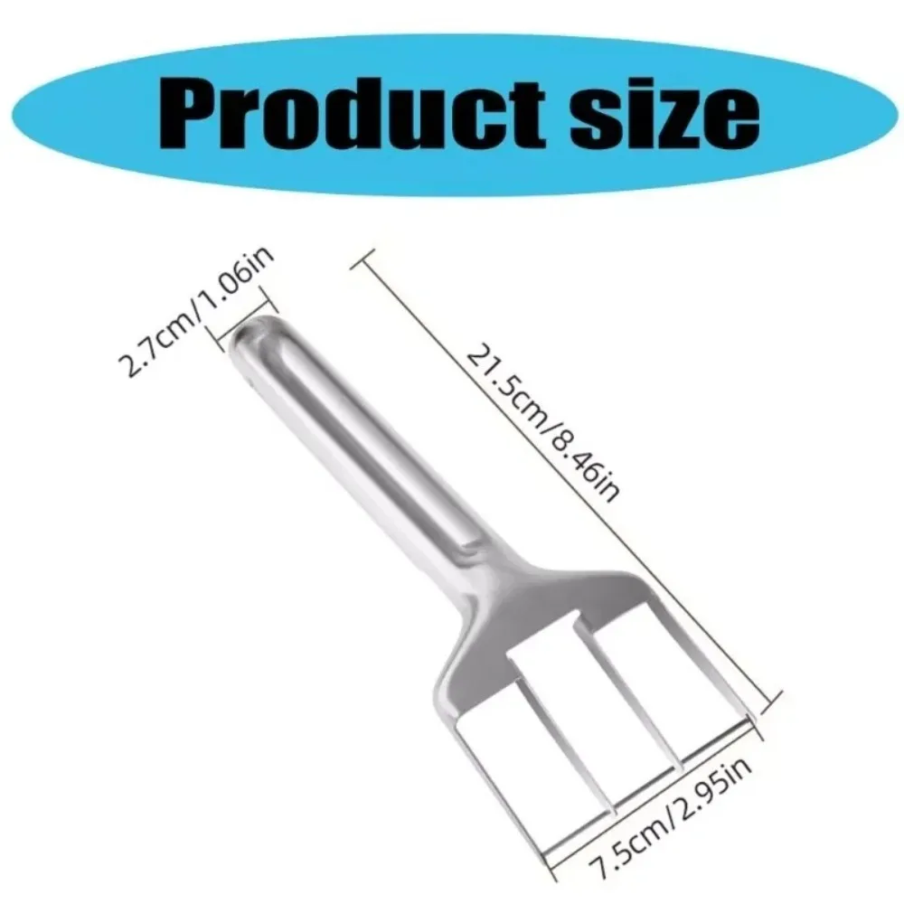 Stainless Steel Watermelon Fork Slicer Dual Purpose Professional Slicing Fruit Forks Slicer Cutter Fruit Divider