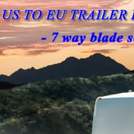 1pc Trailer Light Converter Replacement To EU 7-Way Blade Socket Accessories High Quality Practical  1pc Trailer