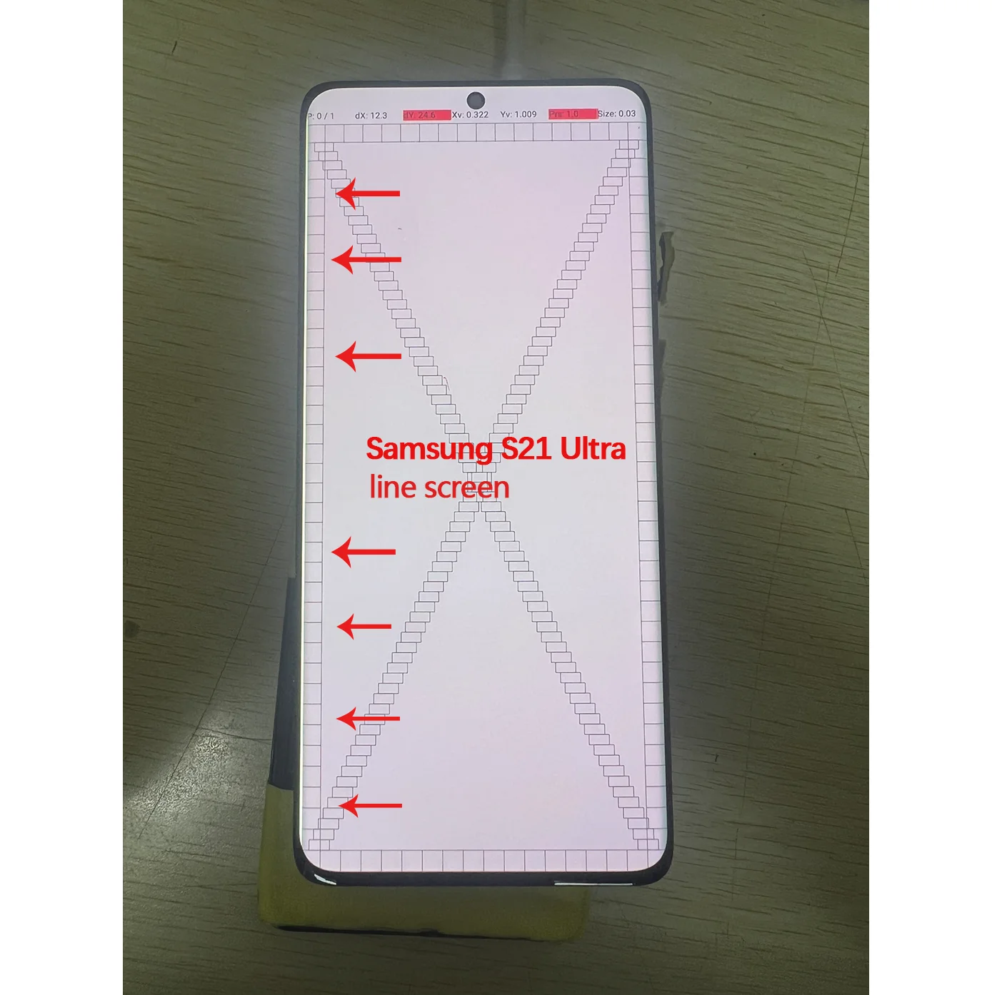 Single Sell Defect Dot Line For Samsung S21 Ultra G998B G998F G998U LCD Display Touch Screen Digitizer Assembly No Frame
