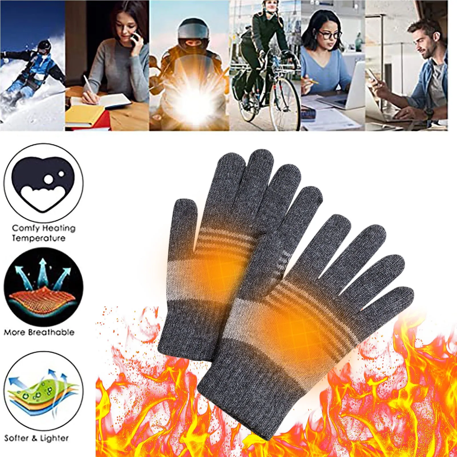 Autumn And Winter Warm Gloves Winter Students Knitting Wool Gloves Men Womens Thermal Shirt with Hood outside Kids for Backyard