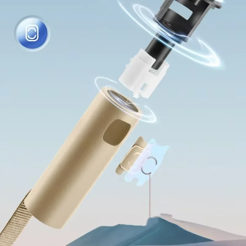 OPPO 24 عظام مظلة قابلة للطي مزدوجة العظام أوتوماتيكية بالكامل للحماية من الأشعة فوق البنفسجية ومقاومة المطر ومقاومة الرياح القوية