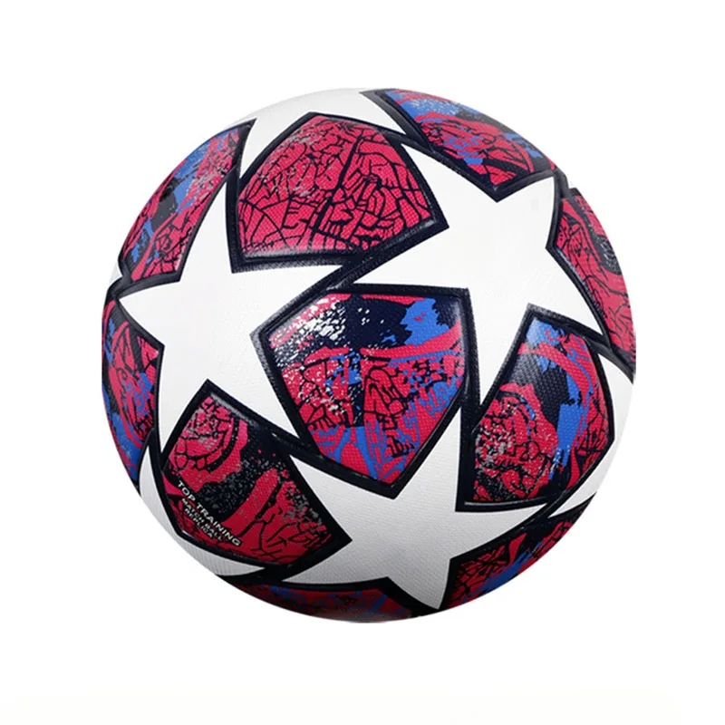 

1Pcs Soccer Ball Official Size 5 Team Match Group Training PU Leather Professional Footballs Outdoor For Men Women Game Supplies