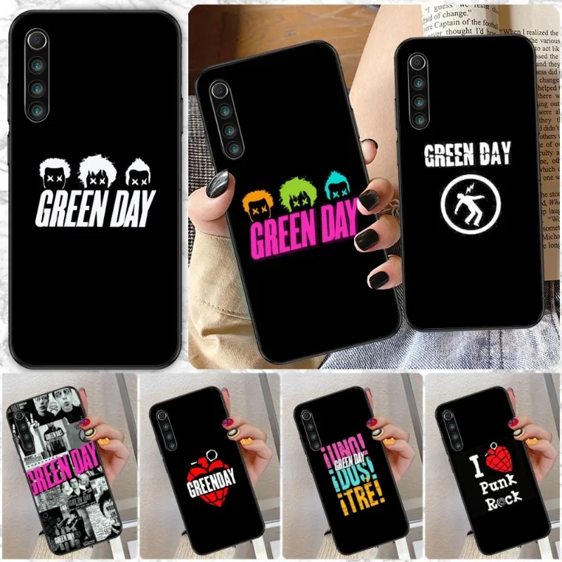 Green Day Punk Mobile Phone Case for Xiaomi Redmi Note 12 11 10 9T 8 7 Pro 9 9A 9C 8 Black Soft Phone Cover Funda