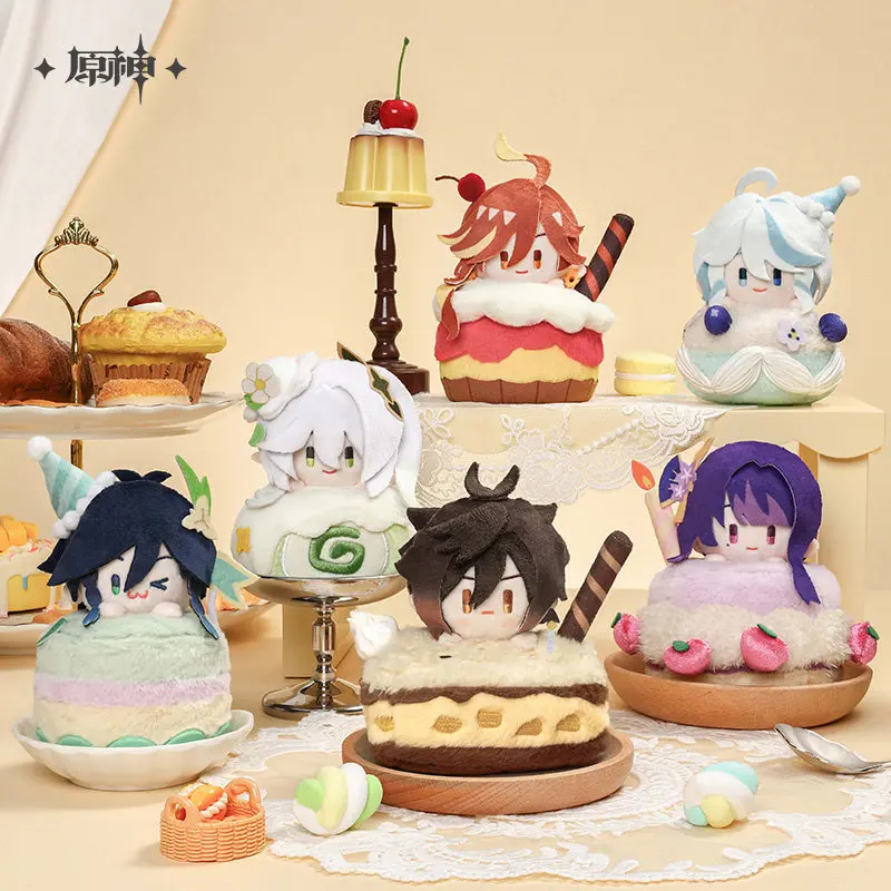 Genshin Impact Wondrous Travels Series Scented Plush Charm Furina Raiden Shogun Zhongli Venti Anime Collectible Pre-order