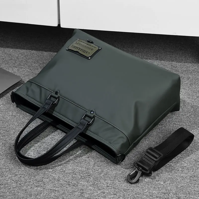 

Business Commuter Laptop Bag Men's Large Capacity Single Shoulder Crossbody Bag for Traveling Office Casual Pure Color