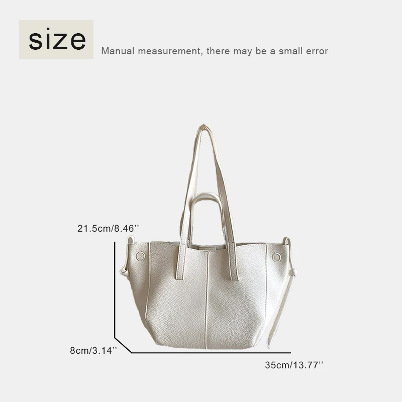 England Style Tote Bags For Women Luxury Designer Handbags And Purses 2024 New In PU Splicing Large Capacity Underarm Shoulder