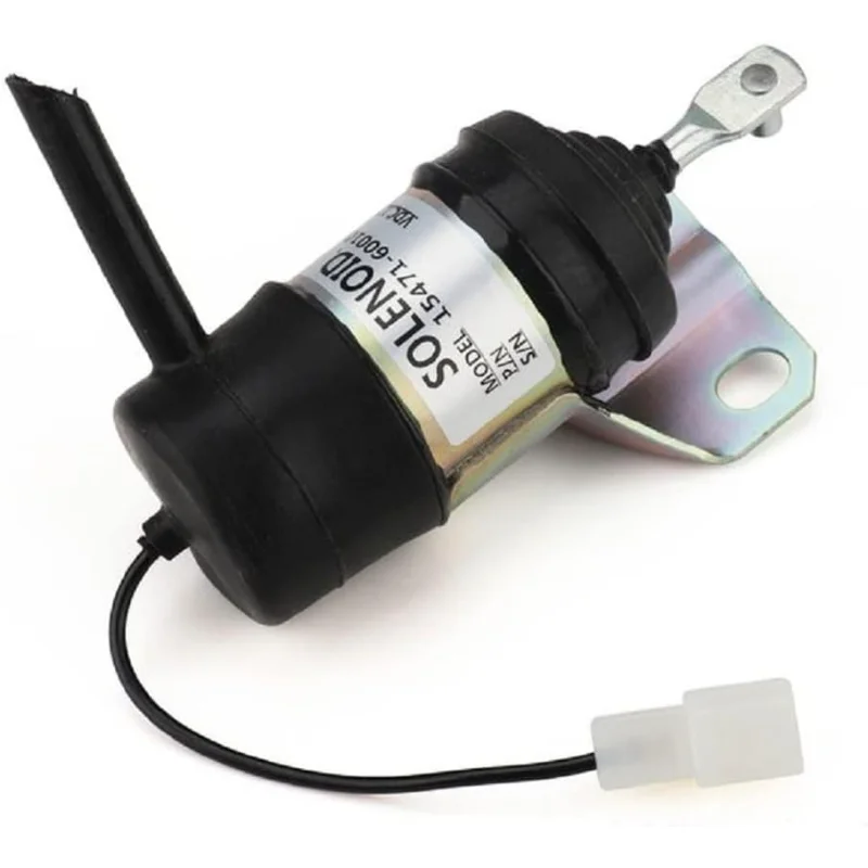 

Stop Solenoid Fuel Shutoff Solenoid 052600-1001 052600-1000 15471-60010 For Kubota B1250 B1750 L2900 L4200 F2100 12VDC