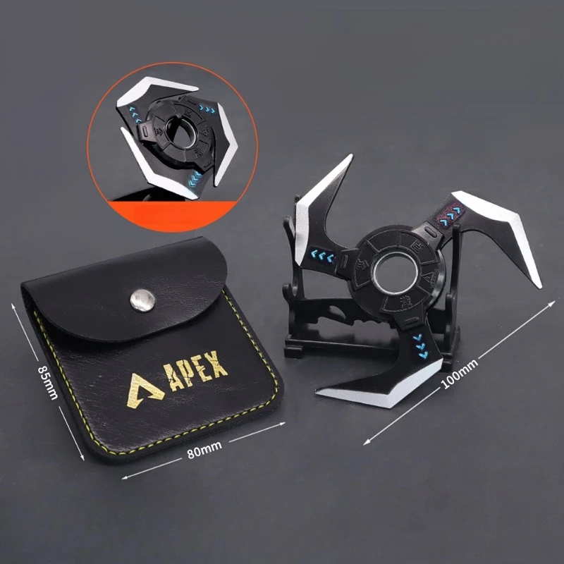 

In Stock 10cm Anime Apex Legends Electric Arc Star Dart Game Peropheral Non-Sharp Blade Sword Weapon with Leather for Kids Gifts