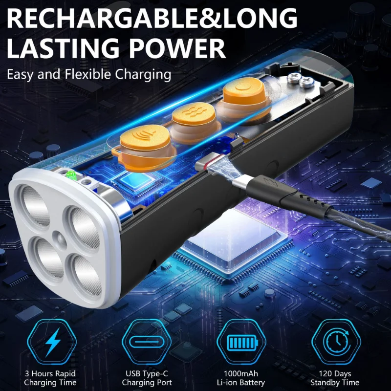 Handheld four-head ultrasonic dog trainer, anti-dog barking and anti-barking device, dual-frequency switching, handheld